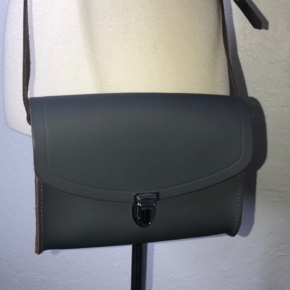 The Cambridge Satchel Company Gray Push Lock Bag